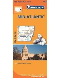MN 582 Mid-Atlantic -  USA közép-atlanti part térkép