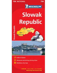 MN 756 Slovak Republic - Szlovákia térkép