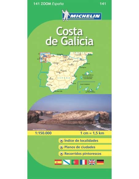 MN 141 ZOOM Costa de Galicia térkép