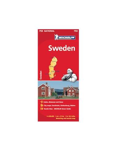 MN 753 SVÉDORSZÁG TÉRKÉP (SWEDEN)