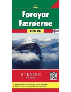 Faroe Islands - Feröer-szigetek térkép FB