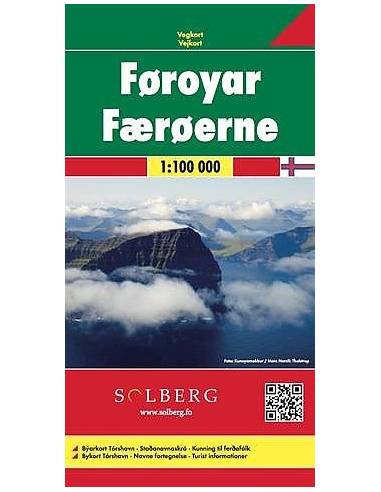 Faroe Islands - Feröer-szigetek térkép FB