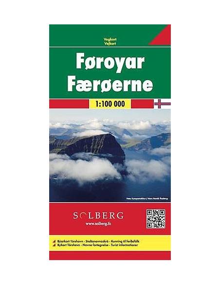 Faroe Islands - Feröer-szigetek térkép FB