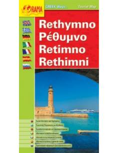 RETHYMNO (KÖZÉP-KRÉTA) TÚRATÉRKÉP