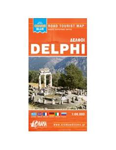 Delphi zsebtérkép (Orange Blue)