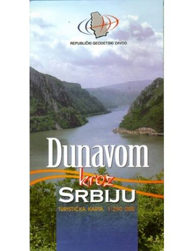 Duna szerbiai szakasza (Dunavom kroz Srbiju) turistatérkép