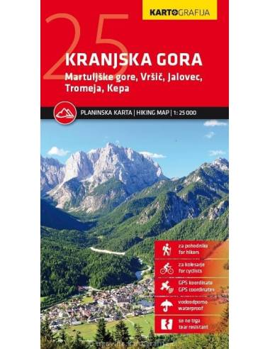 Kranjska Gora kerékpáros és turistatérkép