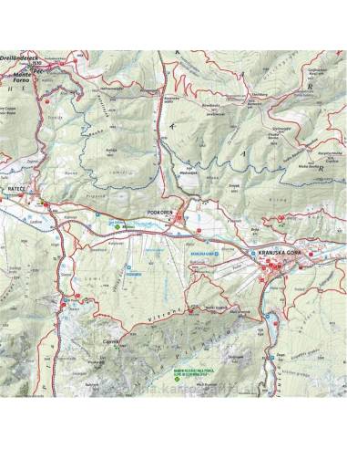 Kranjska Gora kerékpáros és turistatérkép