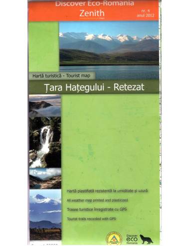 Hátszegi-medence - Retyezát térkép - vízhatlan...
