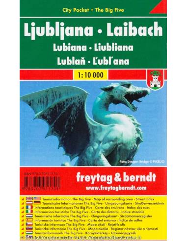 Ljubljana laminált zsebtérkép-City Pocket