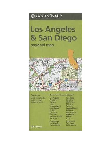 Los Angeles & San Diego, California Regional Map