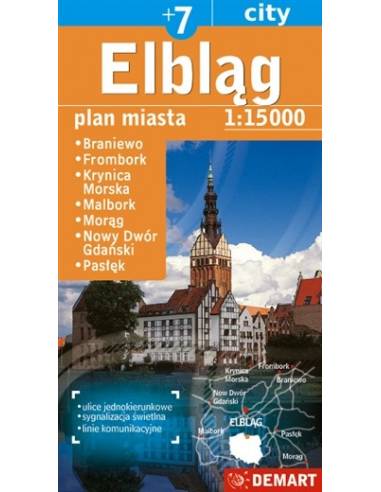 Elbląg +7 város térképe
