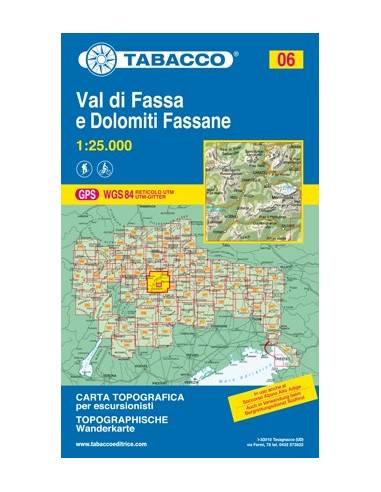 TO 006 Val Di Fassa - Dolomiti Fassane térkép