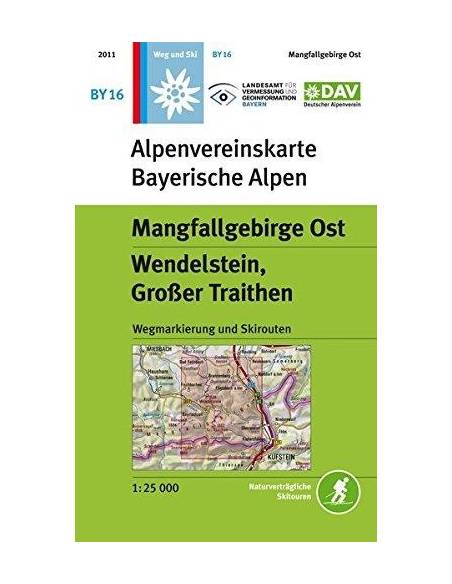 BY16 Mangfallgebirge Ost, Wendelstein, Grosser Traithen térkép
