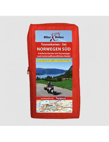 Norvégia - Dél motoros térkép-szet 8 lap...