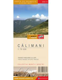 MN15 Calimani - Kelemen-havasok turistatérkép