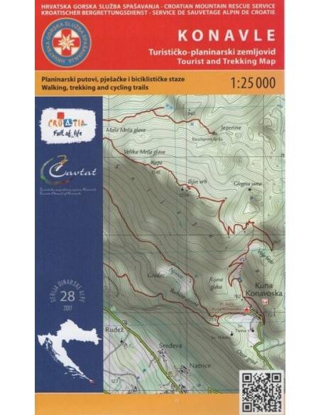 HG-DA 28 Konavle turistatérkép