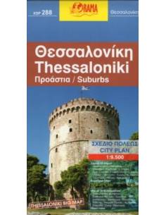 THESSZALONIKI BIG MAP TÉRKÉP - 288