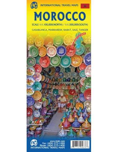 Morocco - Marokkó térkép