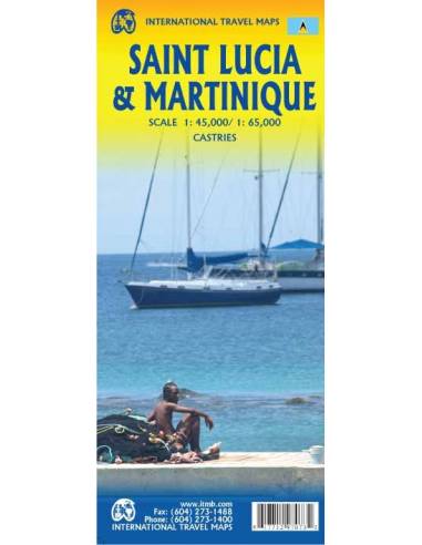Saint Lucia & Martinique térkép