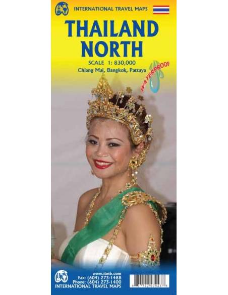 Thailand North - Észak Thaiföld térkép