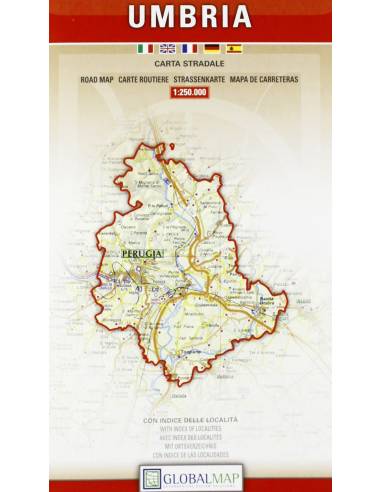 Umbria autótérkép (Global Map)