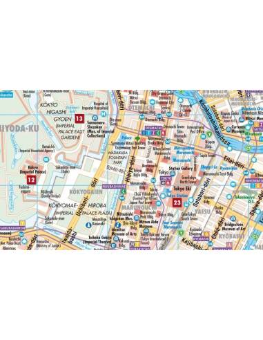 Tokyo - Tokió térkép - (laminált) - BORCH