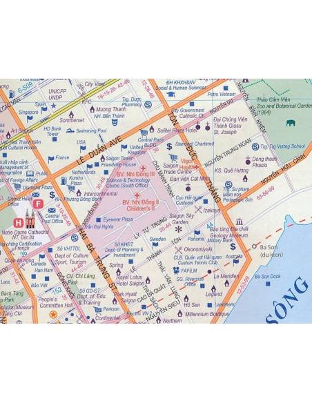Ho Chi Minh City & Vietnam south - Ho Si Minh-város (Saigon) és Dél-Vietnam térkép - ITM
