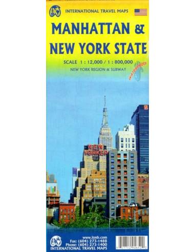 New York state & Manhattan térkép - ITM