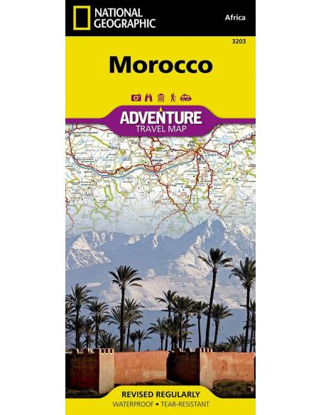 NG 3203 Morocco Adventure Map - Marokkó térkép - National Geographic