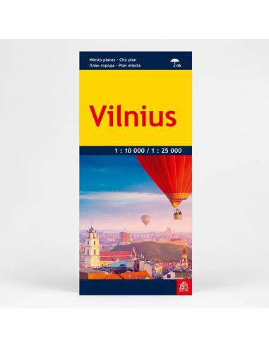Vilnius laminált várostérkép