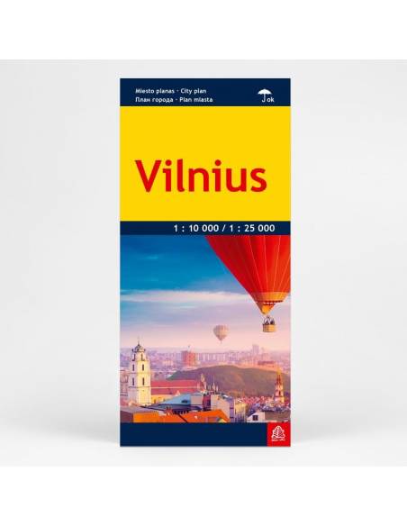 Vilnius laminált várostérkép