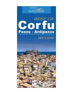 Corfu & Paxos - Antipaxos - Korfu laminált térkép
