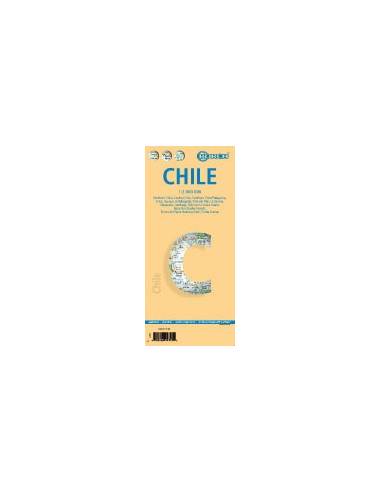 Chile laminált térkép - BORCH