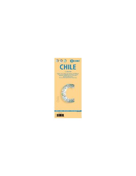 Chile laminált térkép - BORCH