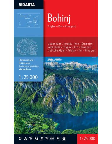 Bohinj turista térkép
