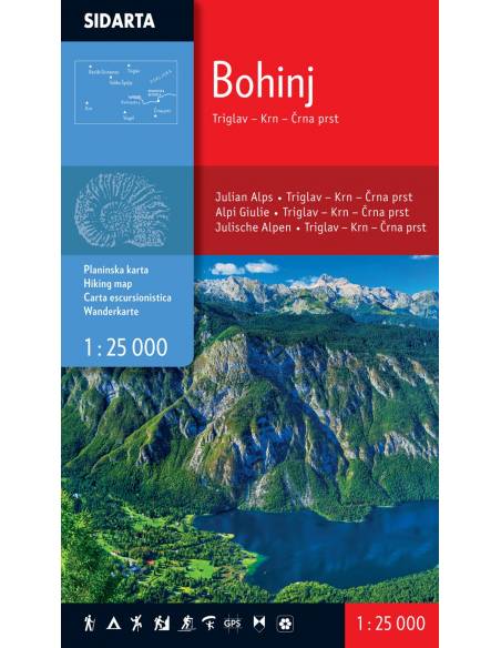 Bohinj turista térkép