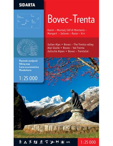 Bovec - Trenta turista térkép