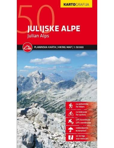 Julijske Alpe - Júliai-Alpok turistatérkép