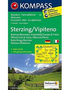 KK 44 Sterzing - Vipiteno turista-, kerékpáros és sítérkép