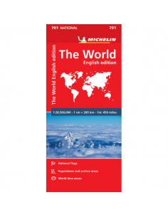 MN 701 The World - Föld országai térkép