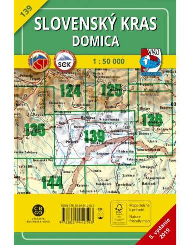 TM 139 Szlovák-karszt - Domica turistatérkép -...