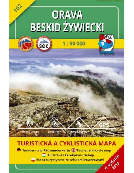 TM 102 Orava - Magas-Beszkidek turistatérkép - Beskid Zywiecki