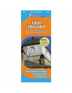 MN 610 Kelet-Anglia laminált térkép - East England
