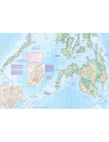 Philippines - Fülöp-szigetek térkép - vízálló