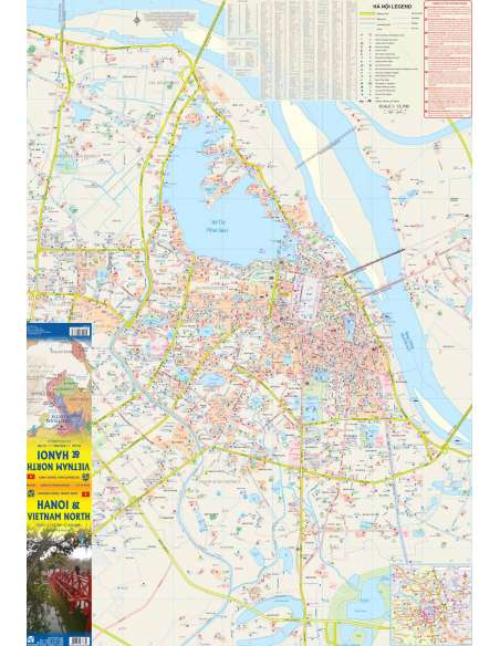 Vietnam North & Hanoi -  Észak-Vietnam és Hanoi térkép - vízálló