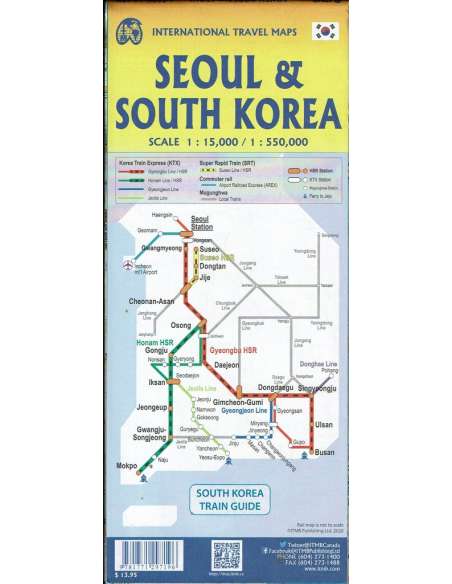 South Korea & Seoul - Dél-Korea és Szöul térkép