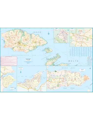 Malta & Gozo térkép
