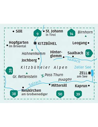 KK 29 Kitzbüheler Alpen kerékpáros, sí- és...