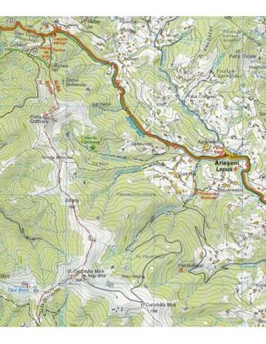 Bihar-hegység térkép -Munţii Bihor